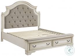 Kenney bed, espresso, full by acme furniture (11) $190$540. Realyn Chipped White King Upholstered Panel Bed With Bench Footboard From Ashley Coleman Furniture