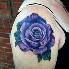 Gabriel Londis Rose Purple Rose Tattoos Blue Rose Tattoos Colorful Rose Tattoos