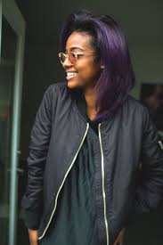 Blaquerain Loca Love She S So Beautiful Hair Styles Hair Color Purple Purple Hair Black Girl