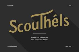 With this article, we're tying to help you out with that and give you some typographic enjoyment. Scouthels Typeface Clean Sans Font 212745 Regular Font Bundles Vintage Fonts Typeface Create Text