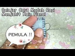Tusuk feston merupakan salah satu tusuk dasar menjahit yang paling sering digunakan untuk menjahit beraneka macam kerajinan dari kain flanel. Cara Menjahit Kain Flanel Mudah Rapi Pemula Tusuk Feston Youtube
