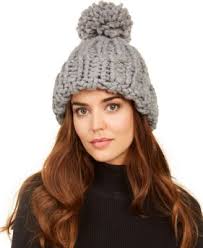 Marcus Adler Chunky-Knit Pom Hat