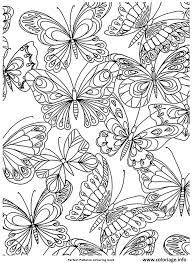 coloriage adulte papillons nature antistress dessin a imprimer joyeux anniversaire moana
