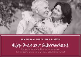 Silberhochzeit von bruder oder schwester. 25 Schone Vorlagen Fur Gluckwunsche Zum Hochzeitstag