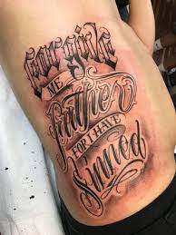 Typography And Tattoos Sin Tattoo Tattoo Lettering Fonts Tattoo Lettering
