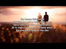 Sebastian Yatra Falta Amor Letra Youtube