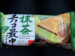 Imuraya Matcha Chocolate Monaka Matcha Chocolate Japanese Sandwich Iced Matcha