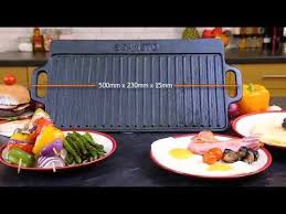 Savisto Premium Cast Iron Reversible Griddle Pan With Non Stick Coating For Gas Induction Electri Youtube Pan Youtube Griddle Pan