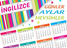Ingilizce Aylar Ingilizce Gunler Ingilizce Mevsimler Sesli Turkce Okunuslari Days Months Seasons Ingilizce Haftanin Ingilizce Ingilizce Dilbilgisi Gunaydin