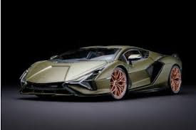 That's right, this hypercar is a hybrid. Modellauto Lamborghini Sian Fkp 37 Electric Gold Burago 1 18 Metallmodell Bei Modellauto18 De