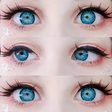 Have you found a better selection of lenses on amazon or through freshlook? Kawaii Blue Contacts For Cospaly Makeup Anime Eye Makeup Contact Lenses Colored Anime Cosplay Makeup