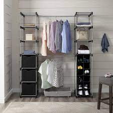 Best walmart closet organizer, sense. Mainstays Closet Organizer 2 Tower 9 Shelves Easy To Assemble Black Walmart Com Walmart Com