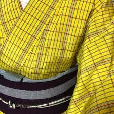 昨日の着物です 黄八丈 帯締めも半衿合わせもかなりのいま三で 反省 yesterday s kimono kihachijo i failed to coordinate the han eri and obijime 今日の着物 color matching fashion match
