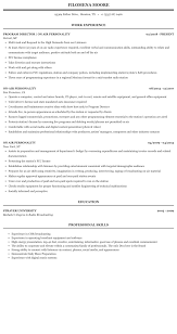 Air Personality Resume Sample Mintresume