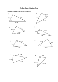 Free printable math worksheets www.mathworksheetsgo.com. Cosine Rule Questions Teaching Resources