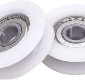 MroMax Nylon Plastic Pulley U-Shape Groove Wheel 8x34x11mm ...
