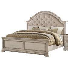 Due to lighting and monitor differences, actual colors and finishes may vary slightly from what appears online. New Classic Furniture Anastasia B1731 310 20 30 Relaxed Vintage Queen Bed With Tufted Headboard Del Sol Furniture Upholstered Beds