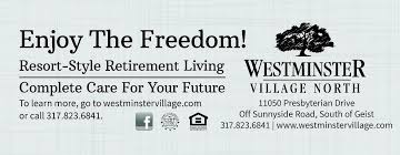 Westminster Village North In Indianapolis Indiana Www Westminstervillage Com Book Publishing Guide Book Retirement Living