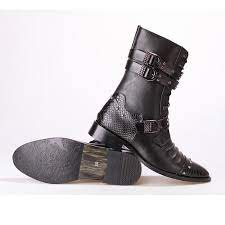 Vegan Motorcycle Boots Black 7 5 Boots Leather Motorcycle Boots Punk Boots