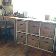 板をつけるだけ かごを木箱風にリメイク 収納 アイデア 木箱 インテリア 収納