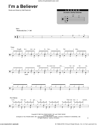 Monkees Im A Believer Sheet Music For Drums Pdf