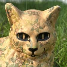 DONA WHITE WhatchamacallitsHandmade Signed Ceramic Cat Accents