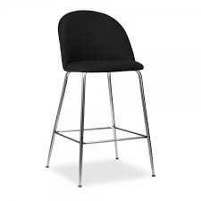Brass bar stools will make an unquestioningly glamorous addition to your kitchen, even if buy your bar stools in the main color of your home's color scheme and your kitchen will seem curated and. Onyx Black Velvet Upholstered 65cm Heather Bar Stool Kitchen Counter Stools