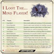 Lady Tiefling On Instagram I Loot The Mind Flayer This Table Is Brought To You By Halo Mind Flayer Dungeons And Dragons Rules Dungeons And Dragons Game