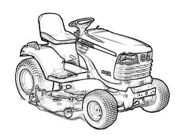 Ice cream seller coloring page. Lawn Tractor Coloring Pages Novocom Top