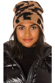 jocelyn Knitted Love Faux Fur Hat in Black