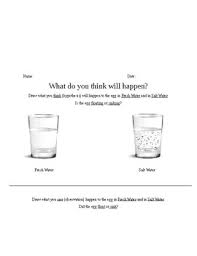 salt water egg experiment worksheet &