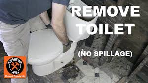 Must be drained and disconnected from plumbing before service. How To Remove A Toilet In A Bathroom Without Nasty Spillage Step By Step By Home Repair Tutor Youtube