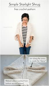 25 free shrugs & boleros knitting patterns. Simple Starlight Shrug Crochet Pattern One Dog Woof