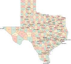 There are many uses for these maps, but teachers will find that they are very useful educational tools. Multi Color Texas Map With Counties Capitals And Major Cities