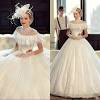 Lace Long Sleeve Lace Vintage Wedding Dresses