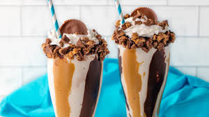 Chocolate Peanut Butter Swirl Milkshakes With Homemade Peanut Butter Sauce Youtube