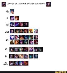 league of legends breast size chart ifunny