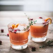 Christmas cocktail & drink recipes. Cranberry Orange Whiskey Cocktail Crowded Kitchen