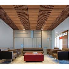 Veneered wood ceiling tiles and planks are the ideal system to combine the natural esthetics of wooden veneer with the design freedom of a mdf core. Teak Wood False Ceiling Thickness 8 15 Mm Rs 1650 Square Feet Floor To Ceiling Solution Id 20323117848