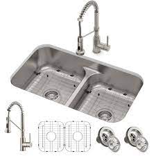 Check spelling or type a new query. Kraus Ellis 33 Inch 16 Gauge Undermount Kitchen Sink Combo Set With Bolden 18 Inch Pull Down Commercial Kitchen Faucet Stainless Steel Finish Walmart Com Walmart Com