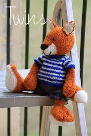 This adorable pup pattern is available through gathered. Knitted Toys Red Fox And Grey Fox Knitting Patterns Toys Animal Knitting Patterns Fox Pattern