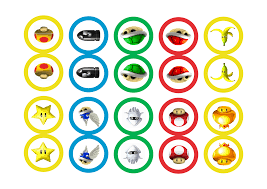 See more ideas about mario cake, super mario cake, cake. Mario Kart Cupcake Toppers Cumple De Mario Bros Tortas De Mario Bros Fiesta De Mario Bros