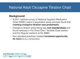 Ppt National Adult Clozapine Titration Chart Powerpoint