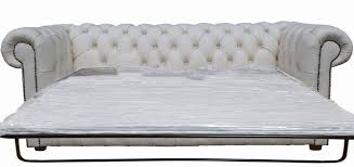 A chesterfield sofa never goes out of style. Buy Chesterfield Sofa Bed In White Leather 3 Seater