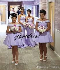Lavender Short Bridesmaid Dresses 2019 Off Shoulder Sleeveless Zipper Black Pro African Bridesmaid Dresses Bridesmaid Dresses Bridesmaid Dresses Lavender Short