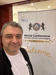 2023.05.08 Israel, Jerusalem. XVIII World Conference of Regular Masonic  Grand Lodges. #масон #масоны #масонство #MayorofJerusalem #вольныйкаменщик  #ВеликаяЛожа #ВеликаяЛожаРоссии #ДостопочтеннаяЛожа #циркульинаугольник  #великийсветсевера #mason ...