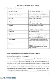 Select from premium trying something new images of the highest quality. Ui 2 Try Something New For 30 Days Ted Talk Worksheet