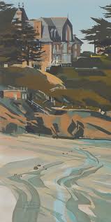 Dinard Folies N 20 Grande Plage De Saint Lunaire Michelle Auboiron La Peinture En Action En 2020 Saint Lunaire Dinard Paysage Marin