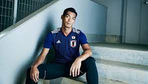 Above the japan football association badge is the flag of japan. Japan 2018 World Cup Adidas Home Shirt Soccerbible