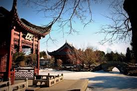 Last Remnants Of Snow Pavillon Chinois Du Jardin Botanique Montreal Quebec Canada Big Ben My Photos Photo